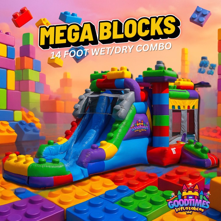 Mega Block Bounce House Combo
